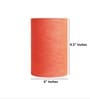 6-Inch Red Texture Fabric Cylinder Lampshade