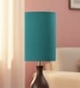 6-Inch Teal Fabric Cylinder Lampshade