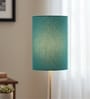 6-Inch Teal Fabric Cylinder Lampshade