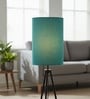 6-Inch Teal Fabric Cylinder Lampshade
