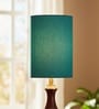 6-Inch Teal Fabric Cylinder Lampshade