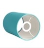6-Inch Teal Fabric Cylinder Lampshade