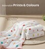 Cream 6-Layer Baby Muslin Blanket Organic Cotton ice-cream and popsicle Print
