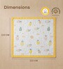 Yellow 6-Layer Baby Muslin Cotton Blanket Pineapple Print