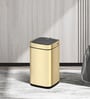 6 Litre Black Stainless Steel Dustbin