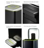6 Litre Black Stainless Steel Dustbin
