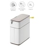 6 Litre Black Steel Stainless Steel Dustbin