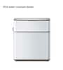 6 Litre Black Steel Stainless Steel Dustbin