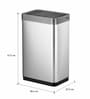 6 Litre Champagne Gold Stainless Steel Dustbin