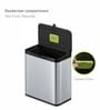 6 Litre Champagne Gold Stainless Steel Dustbin