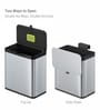 6 Litre Champagne Gold Stainless Steel Dustbin