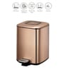 6 Litre Copper Stainless Steel Dustbin