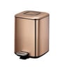 6 Litre Copper Stainless Steel Dustbin