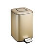 6 Litre Gold Stainless Steel Dustbin