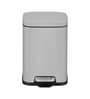6 Litre Grey Stainless Steel Dustbin