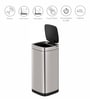 6 Litre Grey Stainless Steel Dustbin