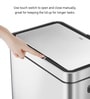 6 Litre Metallic Stainless Steel Dustbin