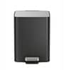 6 Litre White Stainless Steel Dustbin