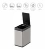 6 Litre White Stainless Steel Dustbin