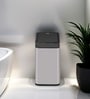 6 Litre White Stainless Steel Dustbin
