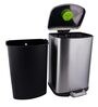6 Litres Stainless Steel Pedal Dustbin