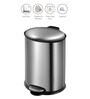 Silver 6 Ltr Stainless Steel Step Dustbin