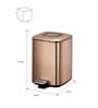 6 ltrs Fingerprint Resistant Step Dustbin