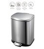 Silver 6 Ltr Stainless Steel Step Dustbin