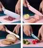 (Set of 5) Assorted Kitchen Knife Set with Peeler & Scissors