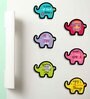 6 Pcs Love First Bite Wooden Fridge Magnets