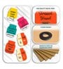6 Pcs Am Pm Wooden Fridge Magnets