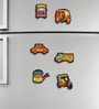 6 Pcs Vehicles Wooden Fridge Magnets