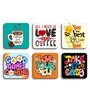 6 Pcs Good Thingd Coming Wooden Fridge Magnets