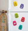 6 Pcs Bottel Shape Wooden Fridge Magnets
