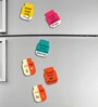 6 Pcs Am Pm Wooden Fridge Magnets