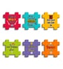 6 Pcs Abstract Wooden Fridge Magnets