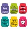 6 Pcs Bottel Shape Wooden Fridge Magnets