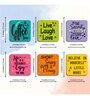 6 Pcs Live Laugh Wooden Fridge Magnets