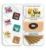 6 Pcs Good Thingd Coming Wooden Fridge Magnets
