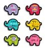 6 Pcs Love First Bite Wooden Fridge Magnets