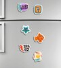 6 Pcs Awe Some Wooden Fridge Magnets