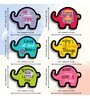 6 Pcs Love First Bite Wooden Fridge Magnets
