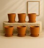 6 Pcs Red Terracotta 5.5 Inchs Planters