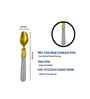 6-Piece Decorative Gold-Plated Spoons Set with Glitter Silver Handle (16.5 cm)