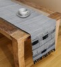Black Cotton 72x13 Inches 6 Seater Table Runners