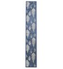 Abstract Pattern Blue Polyester 72X12 Inches Table Runner