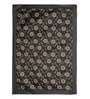Floral Pattern Black Polyester 90X60 Inch Table Cloth