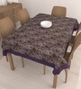 Textured Purple Polyester 90X60 Inch Table Cloth