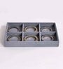 Grey 6 Slot Bangle Organiser Jewellery Tray