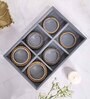 Grey 6 Slot Bangle Organiser Jewellery Tray